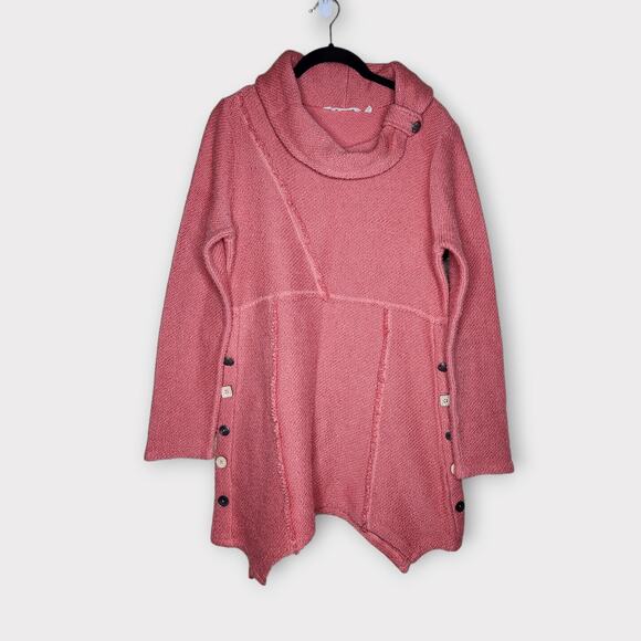 Soft Surroundings Breakwater Pullover Sweater Orange Pink Women’s Small - Picture 1 of 6